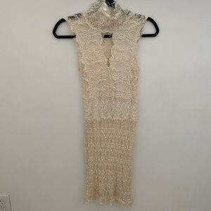 Nightcap Dresses | Nightcap Mini Dress | Color: Cream. Size 1. Worn 1 time.